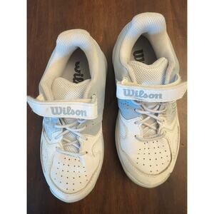 Wilson shoes grey and white sneakers kids 11